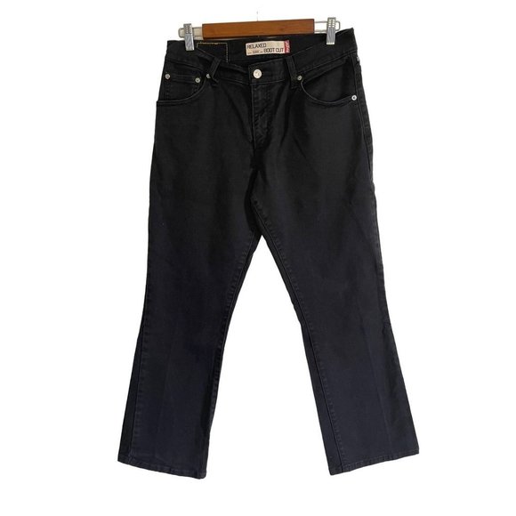 Levi's 550 Relaxed Boot Cut in Black Size 10S - Picture 1 of 8